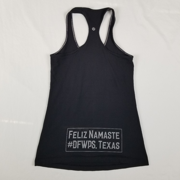 Lululemon Black Racerback Tank Top, Work out stretching tank top Women Size 6 - Picture 1 of 12